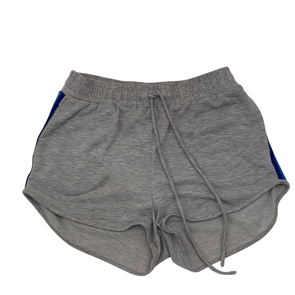 Knotty St Michaels Womens Heather Gray Striped Dolphin Lounge Shorts Small